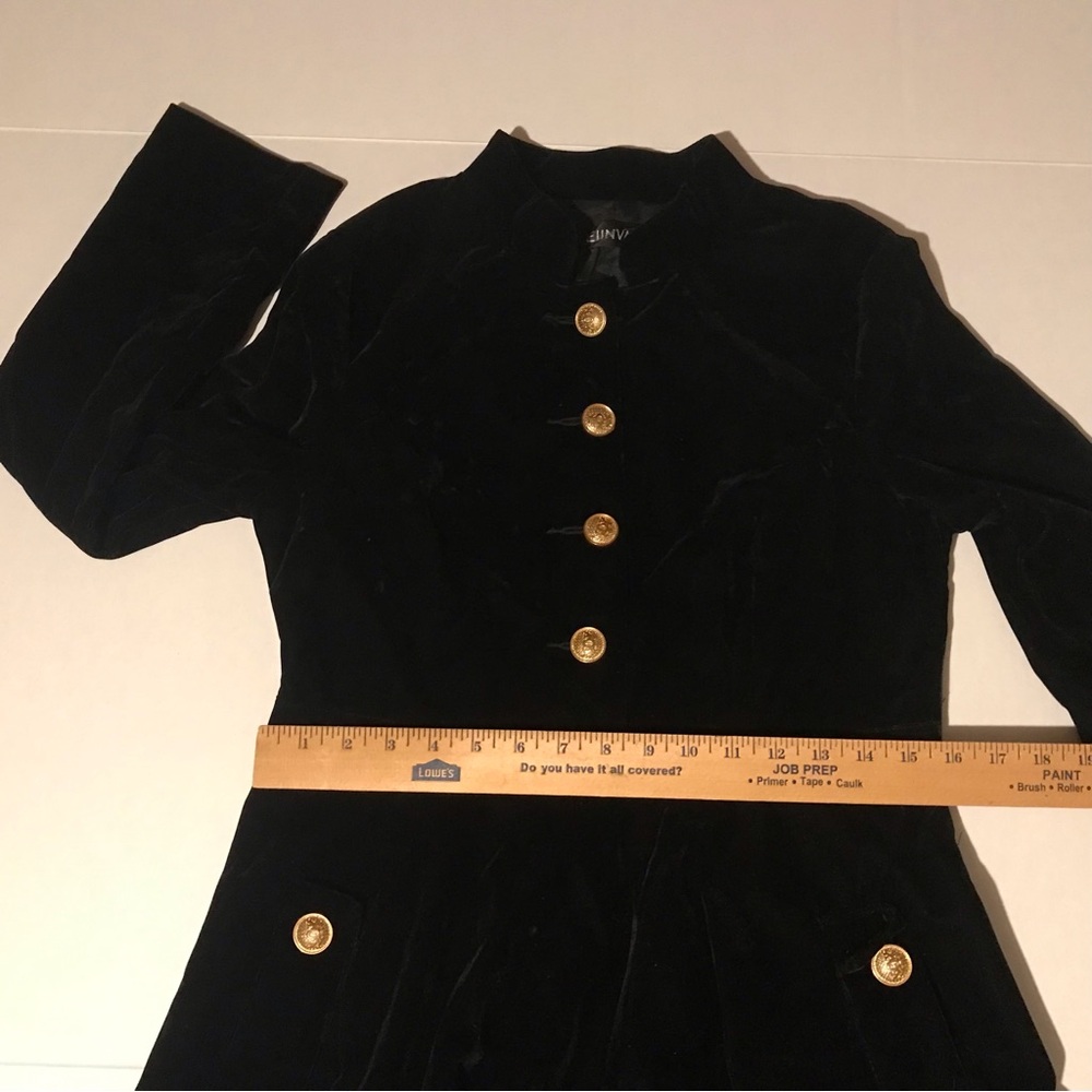 Classic Black Long-Sleeve Fit & Flare Dress - Picture 14 of 15